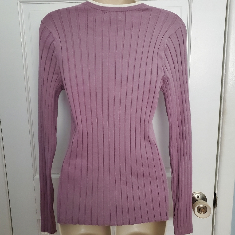 Nordstrom Rack V-Neck Ribbed Cardigan - Picture 4 of 8